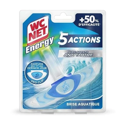 Image de WC Net Energy Bloc Anti tartre 5 Actions Brise Aquatique 38 g
