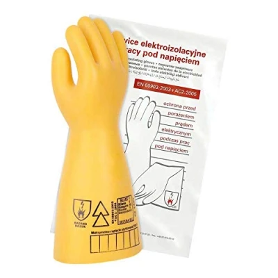 Image de Secura RELSEC 5 Y 1 paires de gants électro isolants ELSEC kV Classe 0 Jaune Taille 10