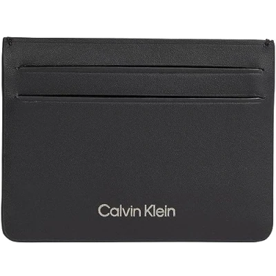 Image de Calvin Klein Concise Cardholder Unisex Portefeuille, Taille: One Size, black