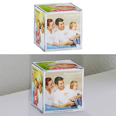Image de Cepewa Cubes photo pour 6 images 9 x cm en plastique Coffret cadeau cube multifonction (1 photo)