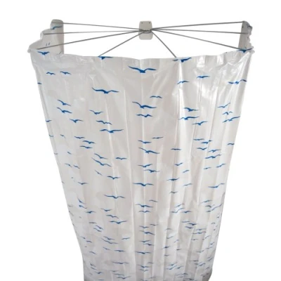 Image de Ridder Ombrella 582030 350 Paravent de douche avec rideau Bleu