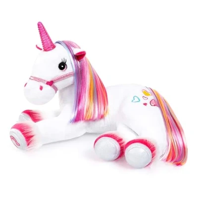 Image de Bayer Design 69536AA Peluche Licorne Interactive, Douce, Lumineuse, Qui Fait du Bruit