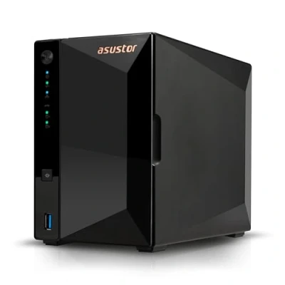 Image de Asustor Drivestor 2 Pro Gen2 AS3302T v2 Boîtier de Stockage réseau NAS à Baies, 1,7 GHz Quad Core, Port 2,5 GbE, Go RAM DDR4, connecté pour Cloud (diskless)