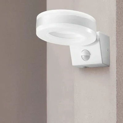 Image de Adviti HOWLIT LED Luminaire Exterieur Avec Détecteur de Mouvement 1800lm IP65 4000K Réglage l&#039;Intensité Lumineuse la Durée d&#039;Eclairage (blanche)