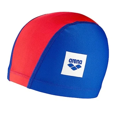 Image de Arena Jeunesse, Mixte Unix Ii Jr Caps Swim, Bleu/rouge, Taille Unique EU