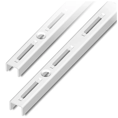 Image de Element System Rail Mural 1 rangée, Lot de 2, 4 Dimensions, 3 Couleurs 50 cm weiß