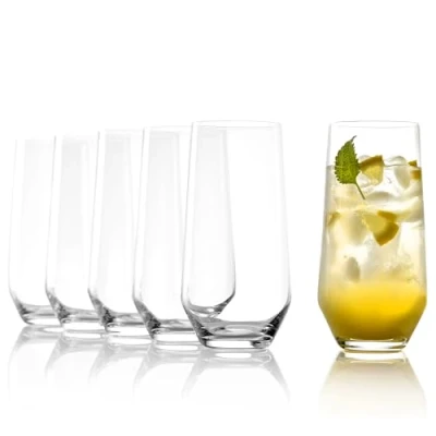 Image de Stölzle_Lausitz verres 390ml I à eau longdrink série Revolution service de 6 grand verre jus en cristal sans plomb passe au lave vaisselle top qualité