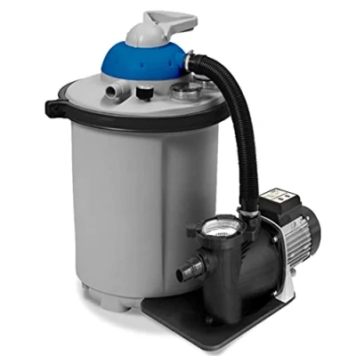 Image de Spid&#039;O 2944 Groupe de Filtration pour Piscine, Combo 10, Kit Pompe avec Aqualoon (balles filtrantes), 10m3/h Piscine jusqu&#039;à 35m3
