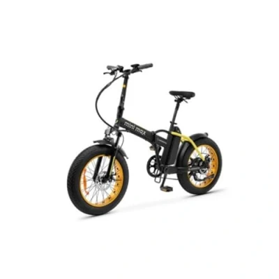 Image de Vélo électrique Pliable Mini Max, 20&quot; x 4 Grosses Roues, Freins à Disque mécaniques, Moteur 250 W, Poids Maximum supporté 100 kg, Batterie Samsung 375 Wh, 26 Noir/Jaune