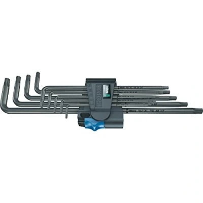Image de 967/9 TX XL HF 1 Clés mâles coudées TORX® avec fonction de retenue, version longue, 9 pièces