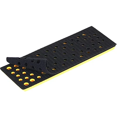 Image de Mirka Patin de ponçage dureté Medium + support protection 70 x 198 mm autoagrippant pour ponceuses orbitales DEOS 383CV 48 trous un sans poussière avec des abrasifs en filet
