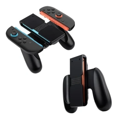 Image de Mcbazel Poignées Magnétiques pour Nintendo Switch 2 Joy Con, Ergonomie Maximisée, Kit d&#039;Adaptateurs en ABS Grips de Manettes Con