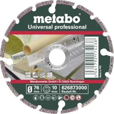 Image de Metabo Meule de tronçonnage diamantée, 76x10,0mm, UP, Universal &quot;professional&quot; 626873000