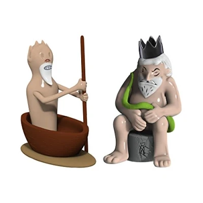 Image de Alessi Amgi42set3 &quot;Caronte E Minosse&quot; Set de deux Figurines en Porcelaine, decorées à la Main