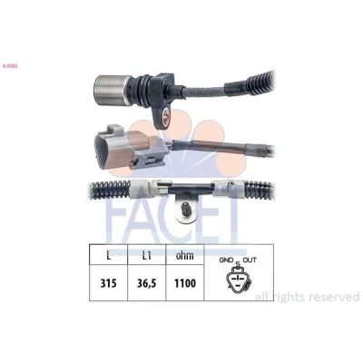 Image de Capteur d&#039;angle, vilebrequin FACET 9.0502