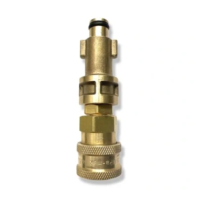 Image de M&amp;M Smartek Raccord rapide à baïonnette Adaptateur 1/4&quot; pour nettoyeur haute pression comme Compatible avec les lances mousse en laiton Bosch et lance (pour âge #7)