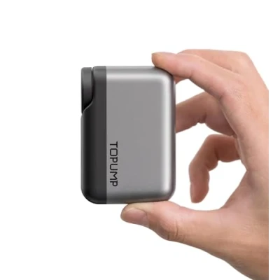 Image de Mini Pompe à vélo, vélo électrique Portable, gonflage Rapide 120PSI, Batterie Rechargeable Type C, avec valves Shrader et Presta pour vélos de Route