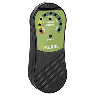 Image de Kerbl Testeur de clôture avec affichage LED (testeur pour clôtures pâturage, indicateur tension, l&#039;état la batterie) 445599