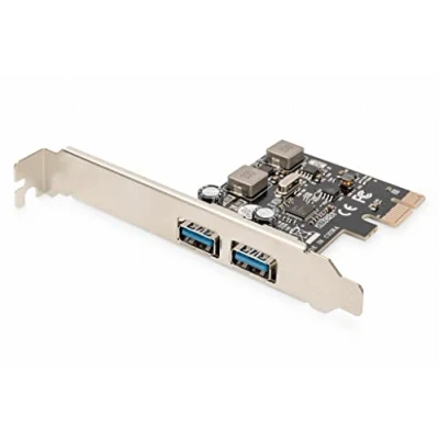 Image de DIGITUS Carte d&#039;extension USB PCIe 2X A 3.0 taux de Transfert données 5 Gbit/s Compatible Plug &amp; Play