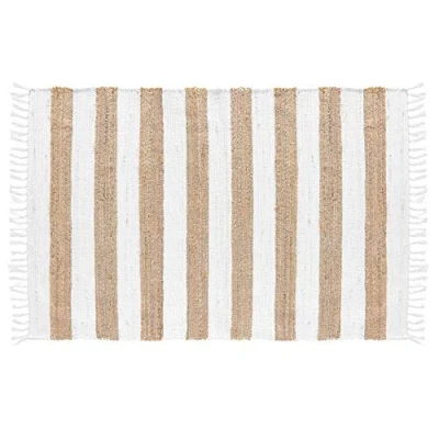 Image de douceur d&#039;interieur SAGANE Tapis Rectangle A Franges, Multicolore, 120 x 170 CM