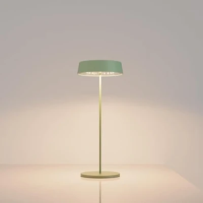 Image de Palmina 901, Led Lampe De Bureau Sans Fil 4400mah, Rechargeable Usb 4400 Mah, Pour Usage Intérieur/Extérieur Adaptée Dîner, Lecture, Chambre, Jardin Et Bien Plus Encore/Vert