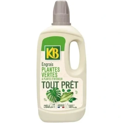 Image de KB KBTPVN Engrais Liquide Tout Prêt Plantes vertes et d&#039;Intérieur 1 L plus en 7 jours Nourriture équilibrée A base de minéraux Solution toute prête Fabriqué France