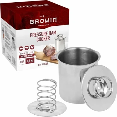 Image de Browin 313008 Cuiseur à Jambon 0,8 kg pour Préparer de la Viande Transformée Maison