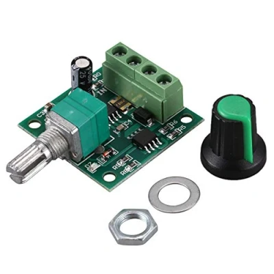 Image de Juwaacoo module de controleur moteur CC la basse tension DC PWM 1.8V 3V 5V 6V 12V 2A