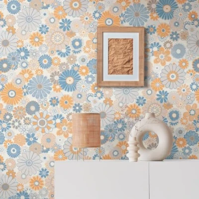 Image de A.S. Création 395352 Papier peint intissé style rétro années 70 8,50 m x 0,53