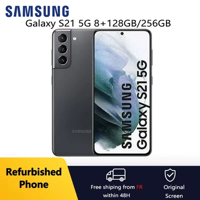 Image de Samsung Galaxy S21 5G SM G991B 15,8 cm (6.2&quot;) Double SIM Android 11 USB Type C 8 Go 128 4000 mAh Gris
