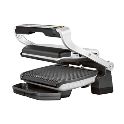 Image de Tefal NEU GC705D OptiGrill Gril de contact, Acier Inoxydable/Noir