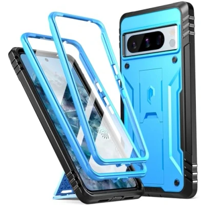 Image de Poetic Revolution coque pour Google Pixel 8 Pro 5G 6,7&quot;, protecteur d&#039;écran intégré avec identification d&#039;empreintes digitales, de protection intégrale robuste et résistante aux chocs