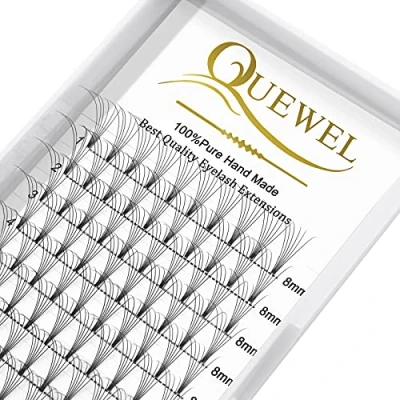 Image de Extensions Cils Bouquet, 6D 0.07 épaisseur C Curl 8mm Volume Russe Premade Fans Professionnel Eyelash Extension de en Soie(6D 0.07C 8)