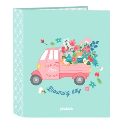 Image de Safta Classeur F. 4 anneaux 35 mm Dos Largeur Glowlab Pepa 27 x 33 6 cm, Multicolore (512217657)
