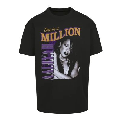Image de Mister Tee Homme Aaliyah One In A Million Oversize T shirt, Noir, M EU