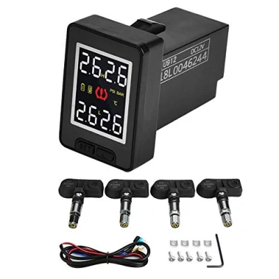 Image de EBTOOLS pour TPMS tire pressure monitor system de voiture avec 4 capteurs internes, système surveillance la pression des pneus internes