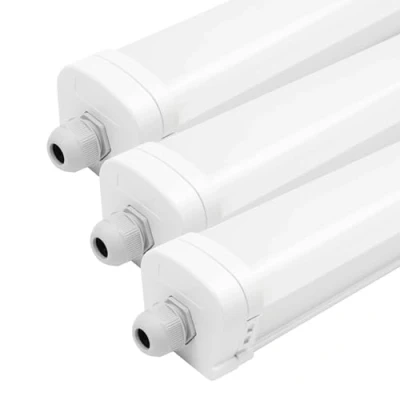 Image de Ledvion Lot de 3 Armatures LED TL, 150CM, 36W, 4000K, IP65, Connectables, Lumière du Jour