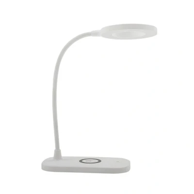 Image de Lampe de table LED Lindby Siona, blanc, ABS, station charge