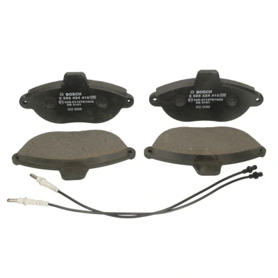 Image de BOSCH 0 986 424 415 Jeu de plaquettes frein Low Metallic contact signal d&#039;usure inclus CITROËN: Jumpy I MPV, Сamion à Plateau/Сhâssis