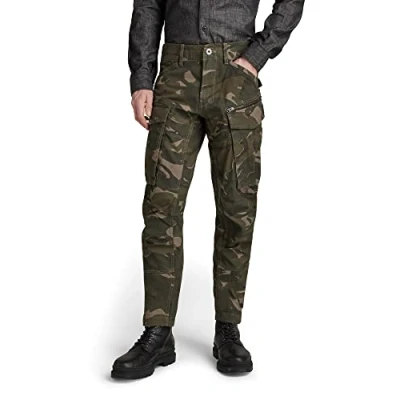Image de G STAR RAW Pantalon Rovic Zip 3D Regular Tapered Homme ,Multicolore (turf woodland camo D02190 D223 D435), 28W / 32L