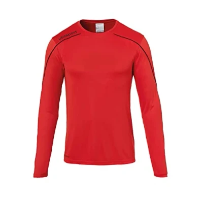 Image de uhlsport Stream 22 Langarm Maillot Homme, Rouge/Noir, XXXL