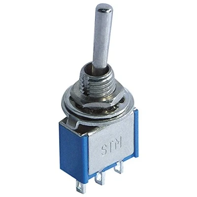 Image de Miniature Interrupteur à bascule McPower, 250 V/3 A, 3 broches, positions : Un/en/un