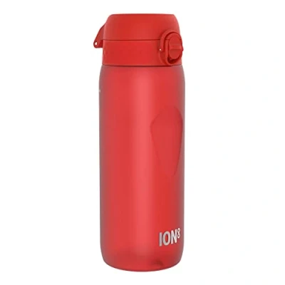 Image de ION8 Gourde, 750 ml, Anti Fuite, Sports, Facile à Ouvrir, Verrouillage Sécurisé, Lavable en Lave vaisselle, Poignée de Transport, Couvercle Rabattable, Sans BPA, Profilée, Rouge