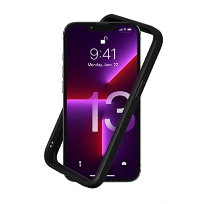 Image de RhinoShield Coque Bumper Compatible avec [iPhone 13/13 Pro] CrashGuard NX Protection Fine Personnalisable Absorption des Chocs [sans BPA] Noir