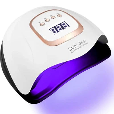 Image de JOFLVA Lampe UV LED Ongles Gel, 380W Professionnel Sèche Automatique, Séchage Rapide, 81 Lampe, Grand LCD Ecran, 4 Minuteries 10s/30s/60s/99s pour Vernis Semi Permanent, Gel et