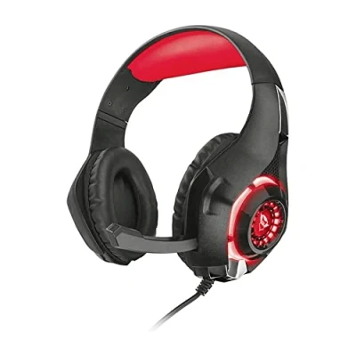 Image de Trust GXT 313 Casque Avec fil Arceau Jouer Noir, Rouge