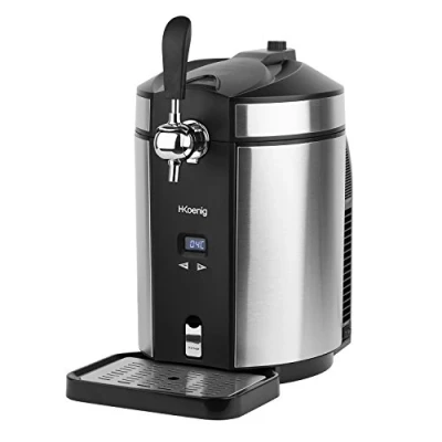 Image de H.Koenig BW1880 Compatible Tirette à Bière, 65 W, 5 kg, Acier Inoxydable, Noir/Gris