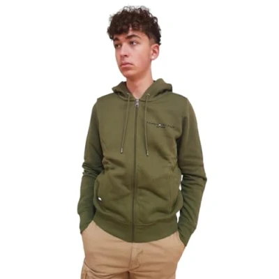 Image de Tommy Hilfiger Homme Sweat à Capuche avec Fermeture Éclair Fur Lined Zippé, Vert (Putting Green), XL