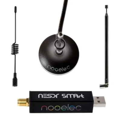 Image de Pack Nooelec NESDR SMaRT v5 0,5 PPM TCXO SMA 3 RTL SDR. Offre groupée SDR 100 kHz 1750 MHz