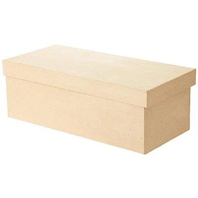 Image de Décopatch BT019O Un support en papier brun mâché 13x19x10 cm, Boite à ballerines